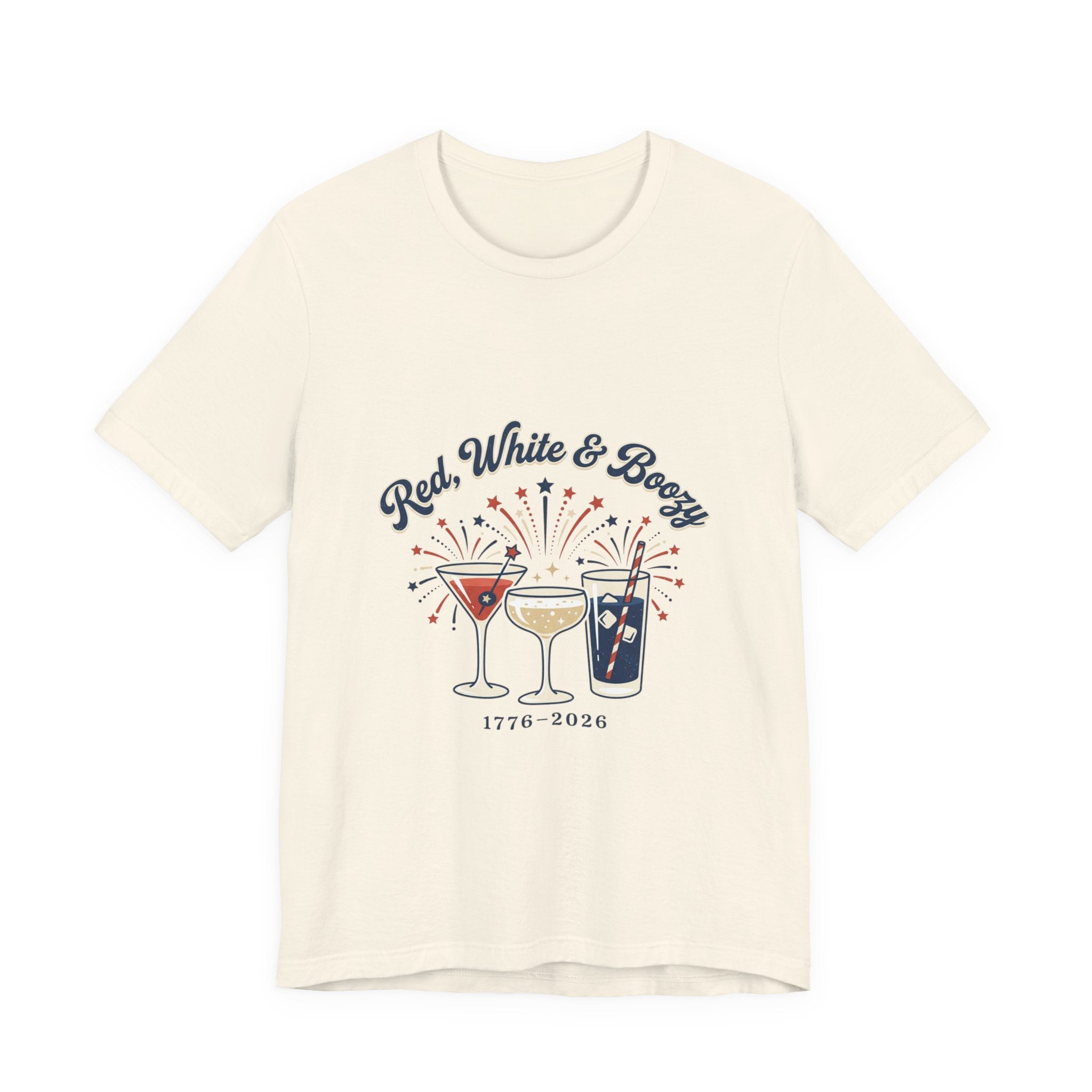 Red, White & Boozy Shirt | Patriotic July 4th, Vintage Americana