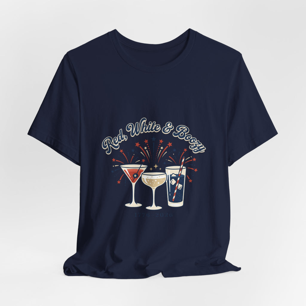 Red, White & Boozy Shirt | Patriotic July 4th, Vintage Americana