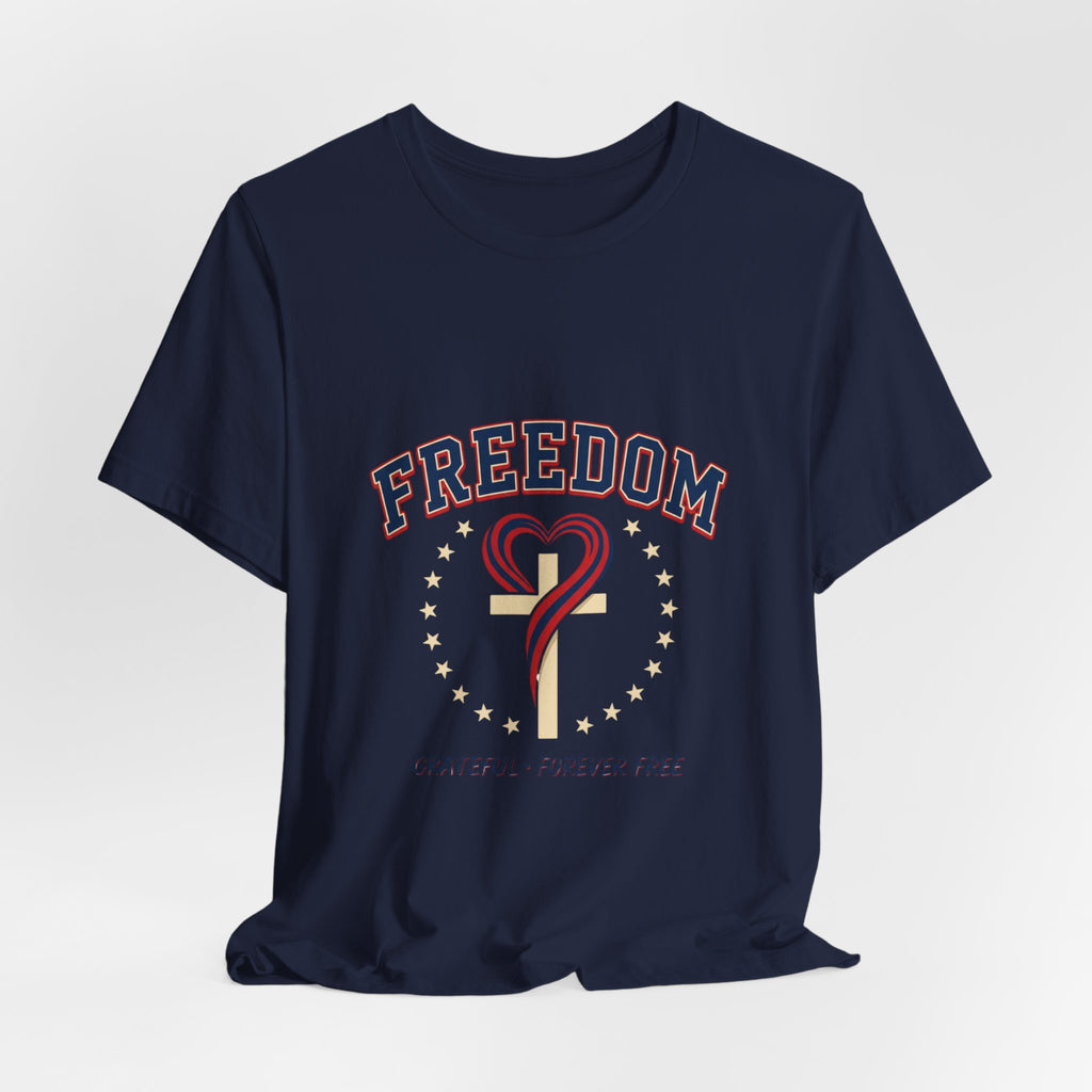 Freedom Heart Tee | faith-based patriotic, vintage Americana July 4th