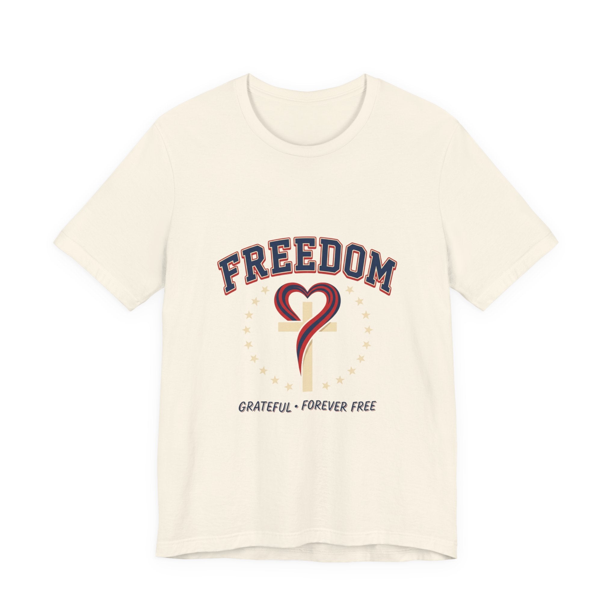 Freedom Heart Tee | faith-based patriotic, vintage Americana July 4th