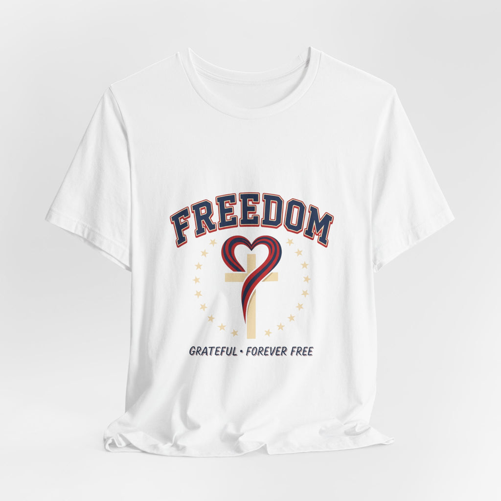 Freedom Heart Tee | faith-based patriotic, vintage Americana July 4th