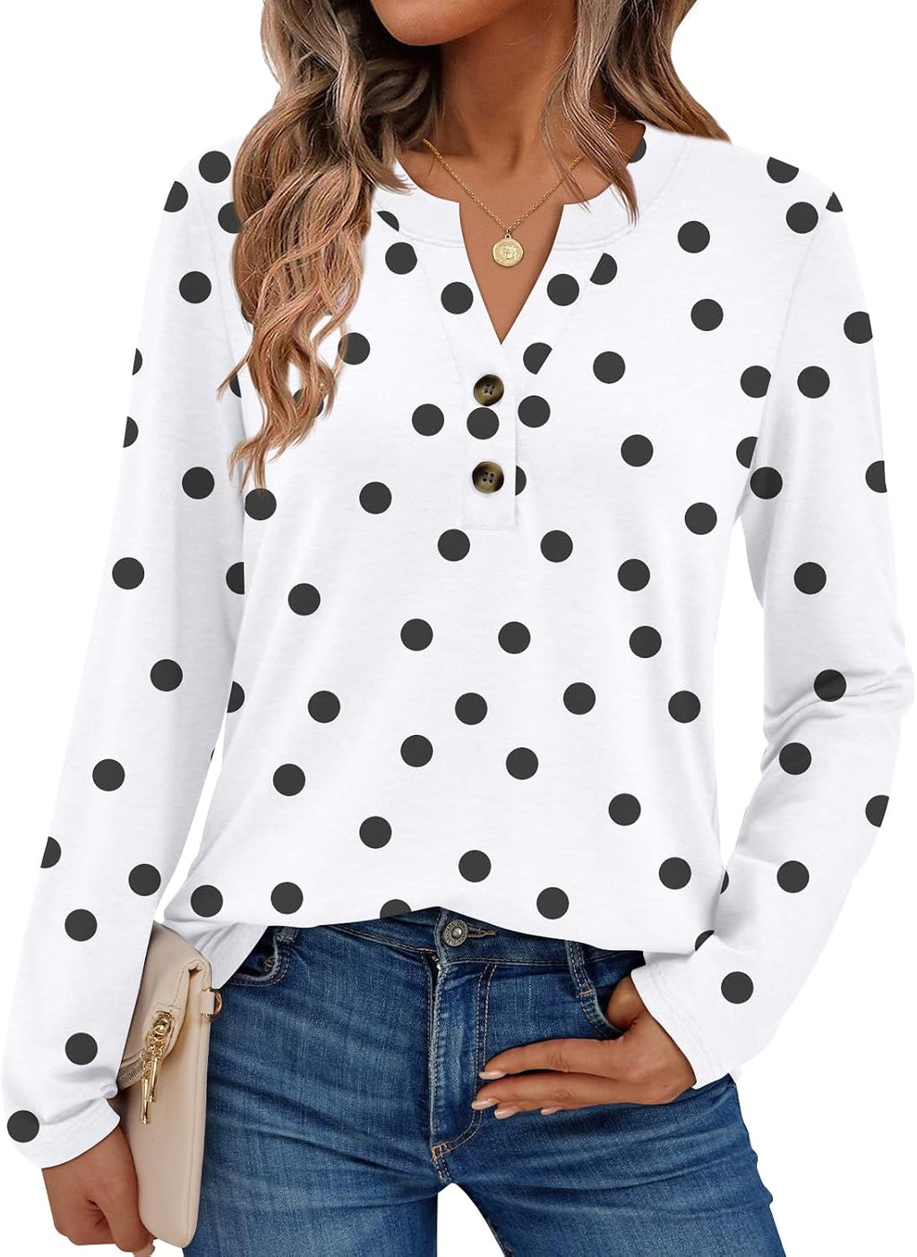 AUTOMET Women's Long Sleeve Shirts 2026 Fall Outfits Dressy Casual Tops