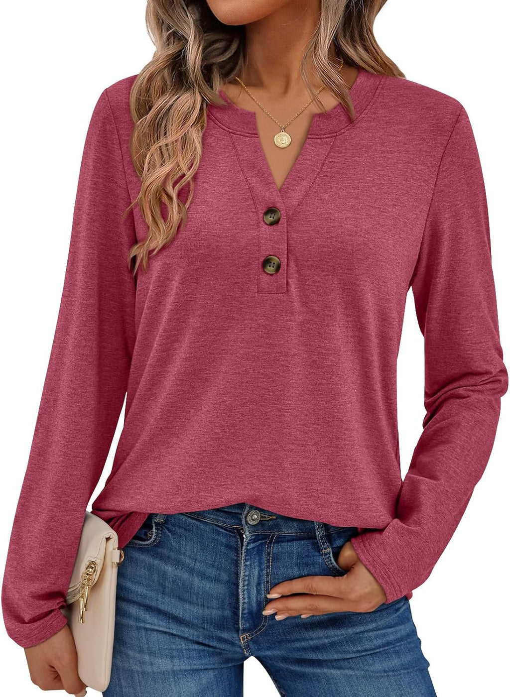 AUTOMET Women's Long Sleeve Shirts 2026 Fall Outfits Dressy Casual Tops