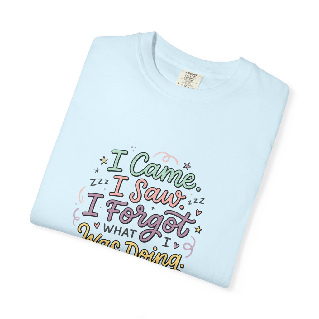 I Came I Saw I Forgot What I Was Doing T-Shirt | Funny Phrase Tee
