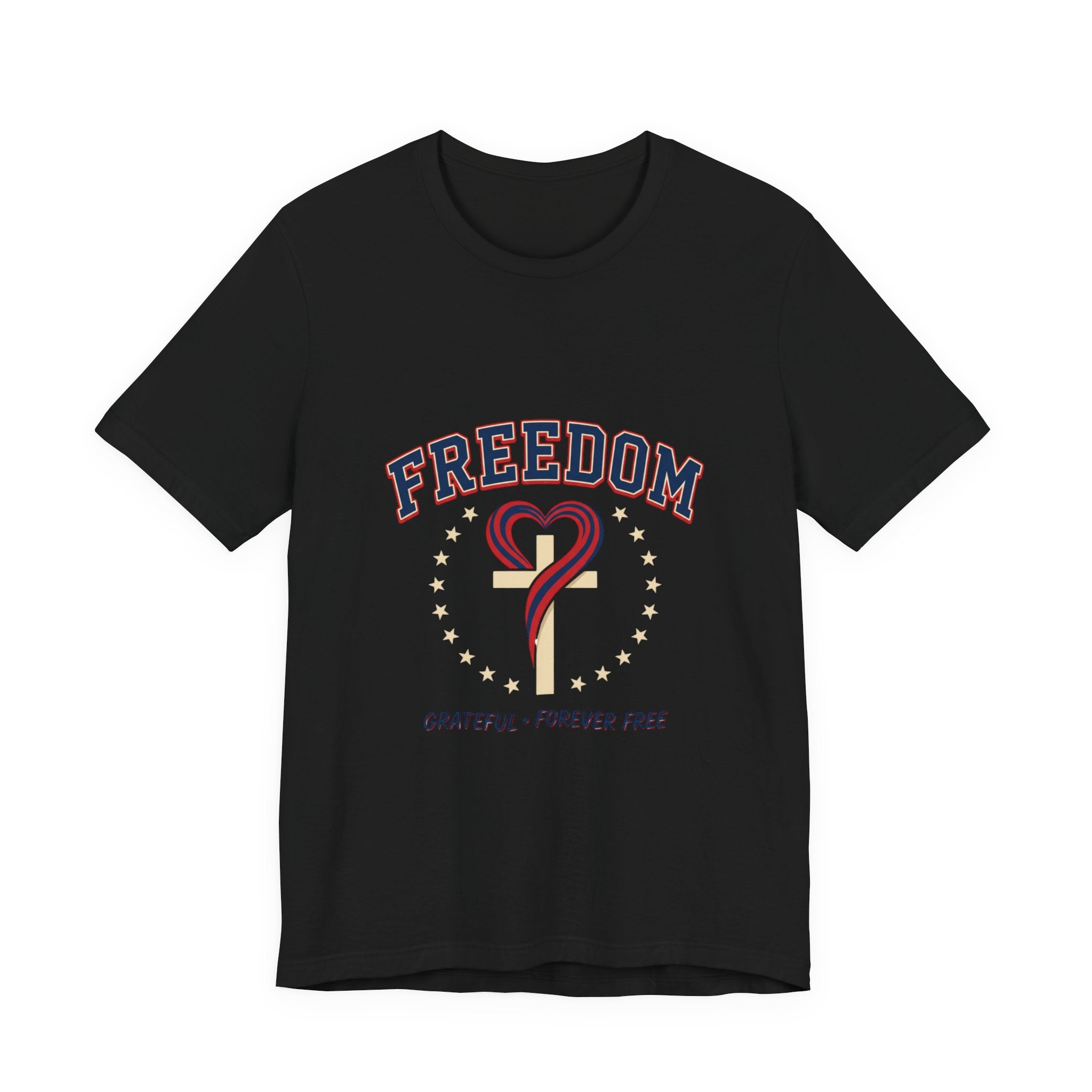Freedom Heart Tee | faith-based patriotic, vintage Americana July 4th