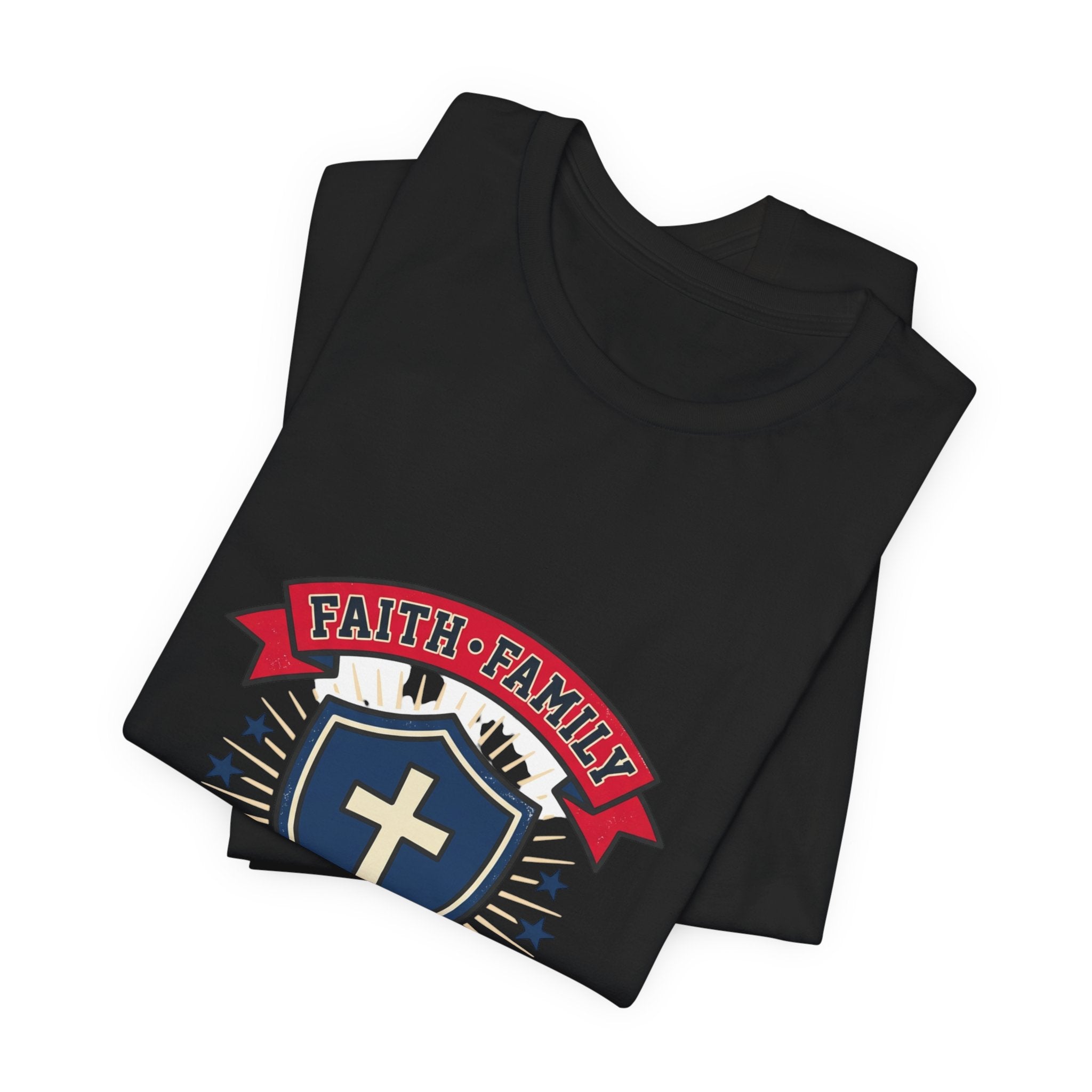 Faith Family Freedom Tee | Faith-based Patriotic, Vintage Americana July 4th