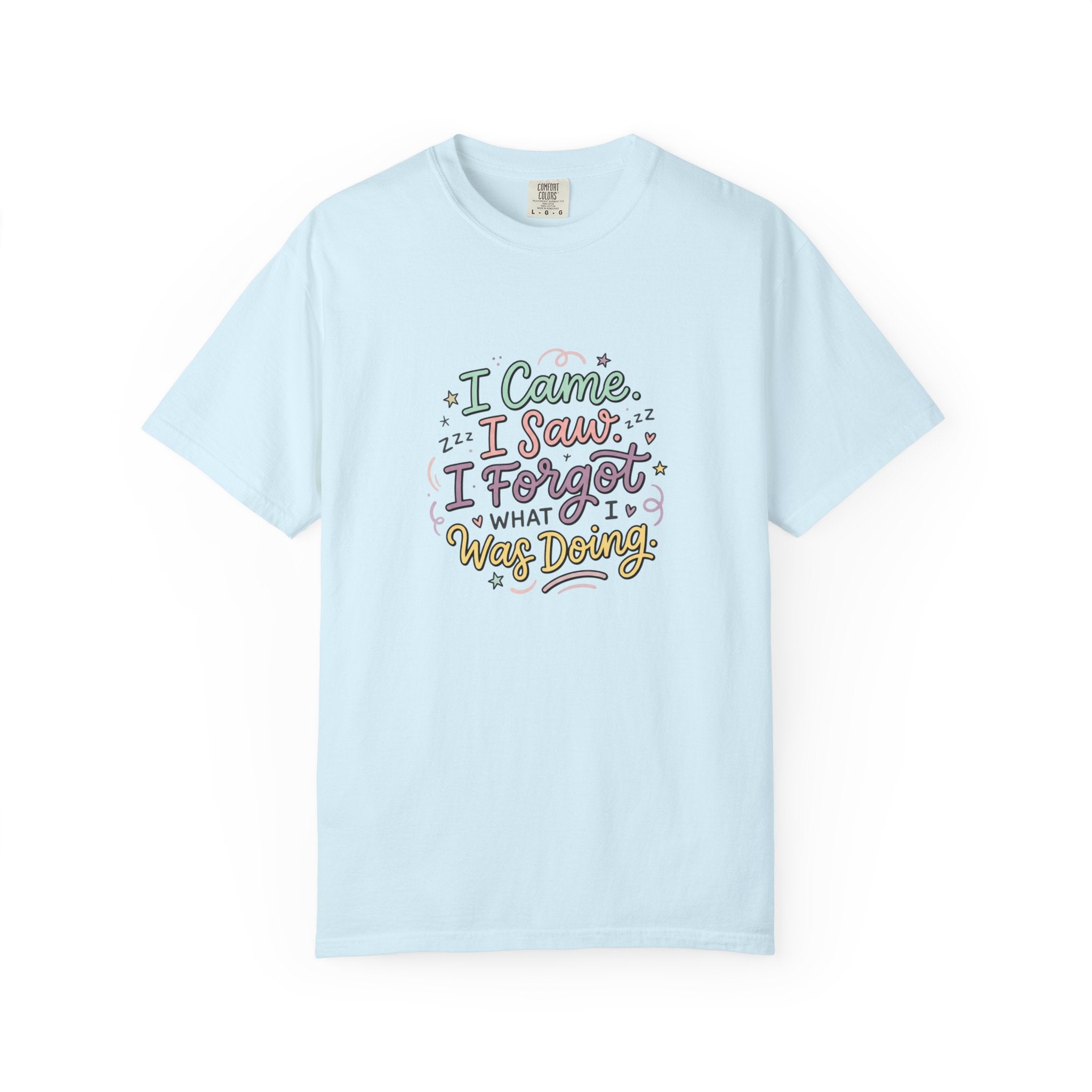 I Came I Saw I Forgot What I Was Doing T-Shirt | Funny Phrase Tee