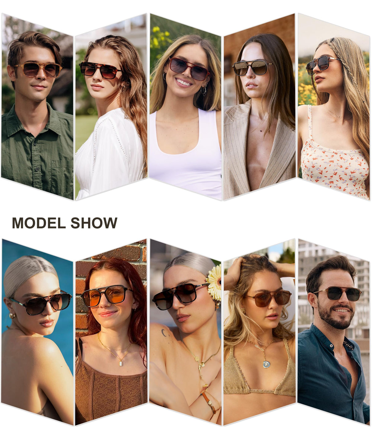 SOJOS Retro Aviator Sunglasses Womens Mens,Trendy Rectangle Shades SJ2202