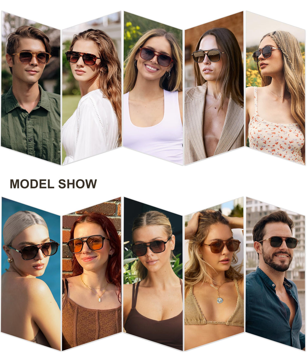 SOJOS Retro Aviator Sunglasses Womens Mens,Trendy Rectangle Shades SJ2202