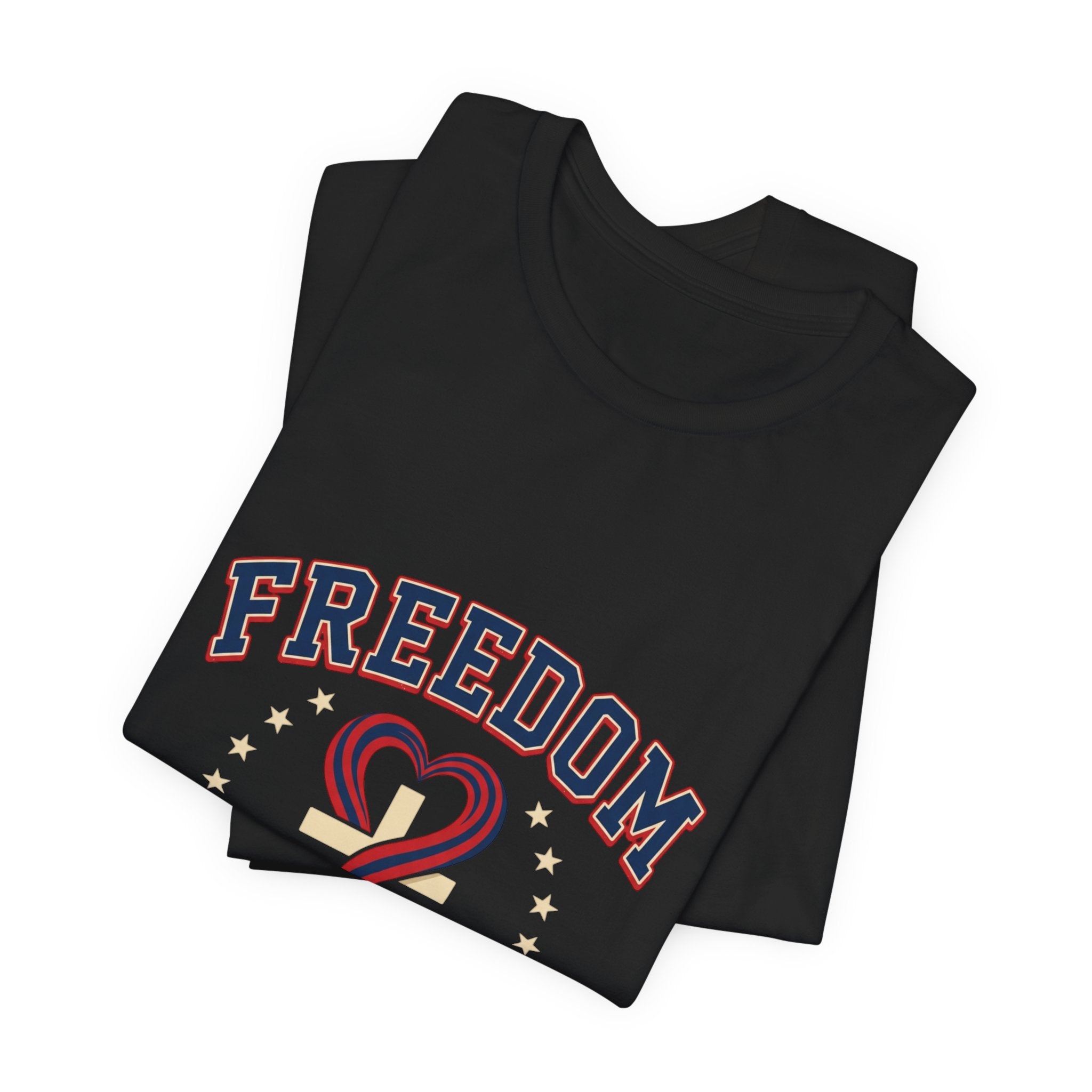 Freedom Heart Tee | faith-based patriotic, vintage Americana July 4th