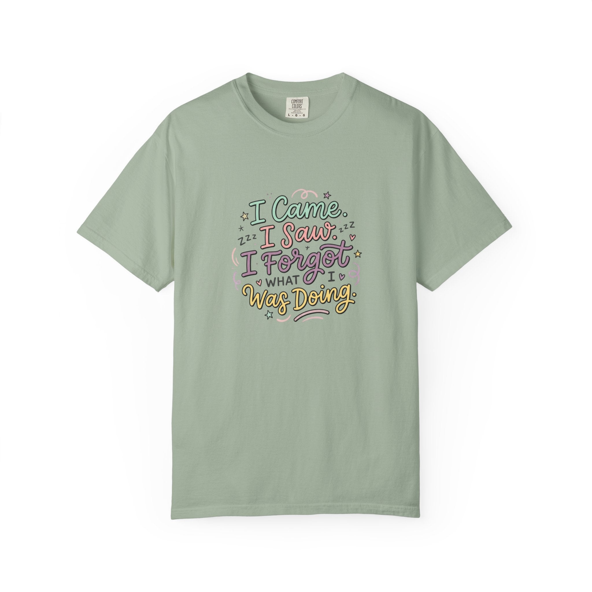 I Came I Saw I Forgot What I Was Doing T-Shirt | Funny Phrase Tee