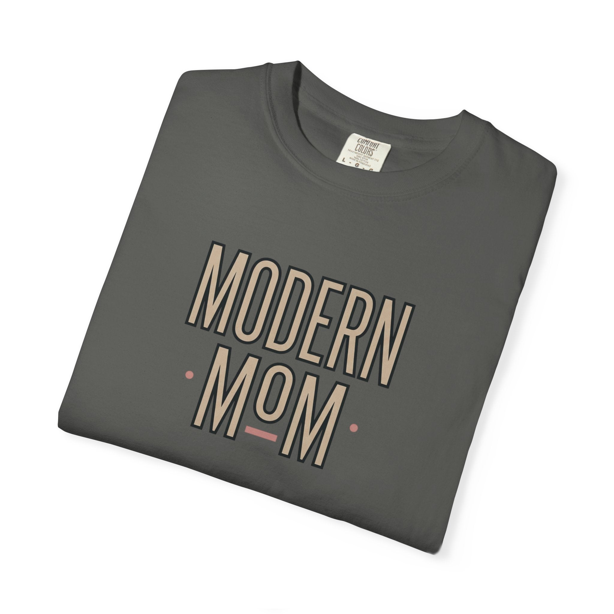 Modern Mom T-Shirt — Retro Block Letter Graphic Tee for Moms, Mother’s Day Gift