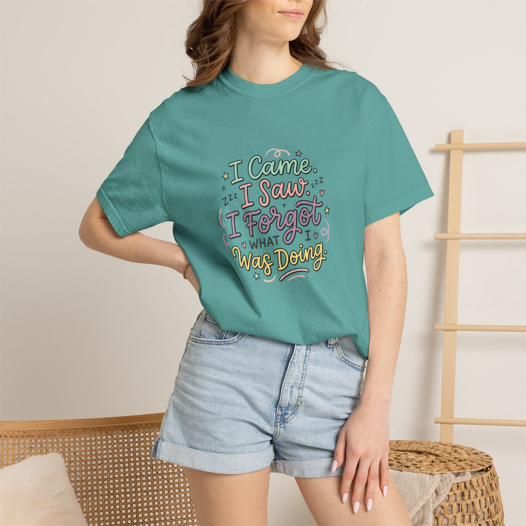 I Came I Saw I Forgot What I Was Doing T-Shirt | Funny Phrase Tee