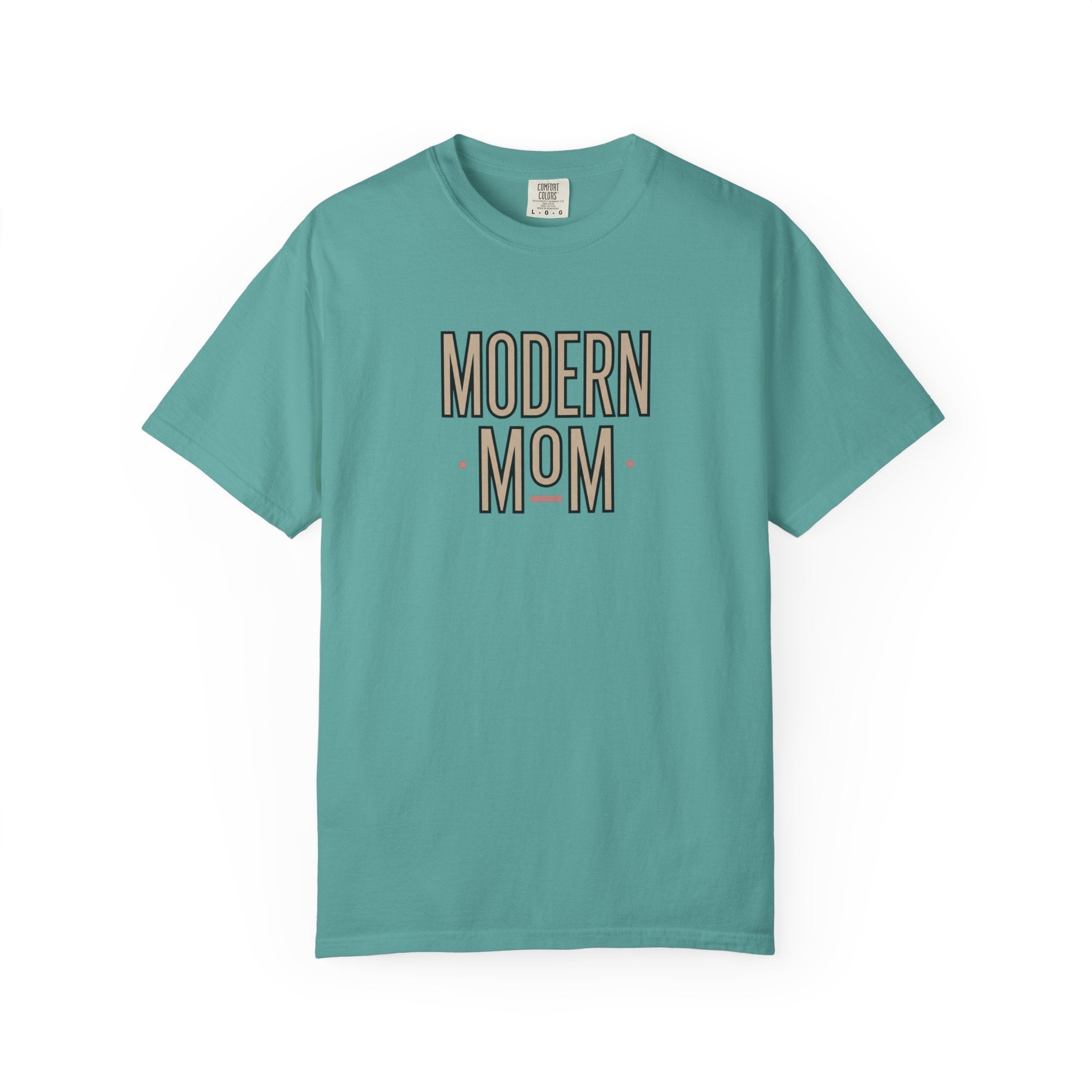 Modern Mom T-Shirt — Retro Block Letter Graphic Tee for Moms, Mother’s Day Gift