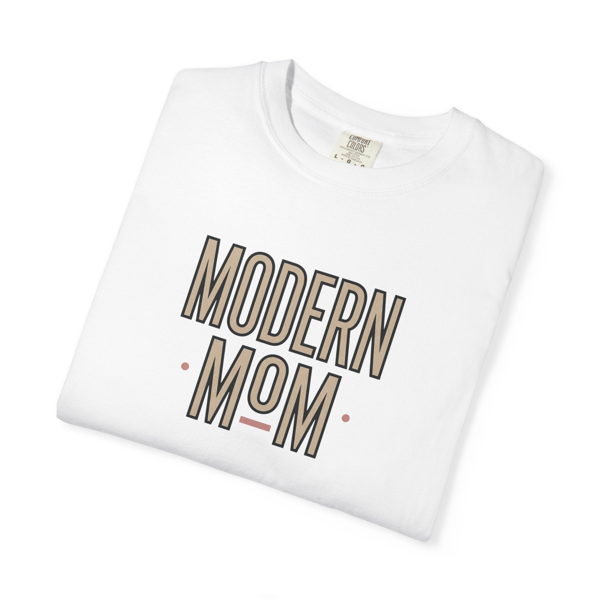 Modern Mom T-Shirt — Retro Block Letter Graphic Tee for Moms, Mother’s Day Gift
