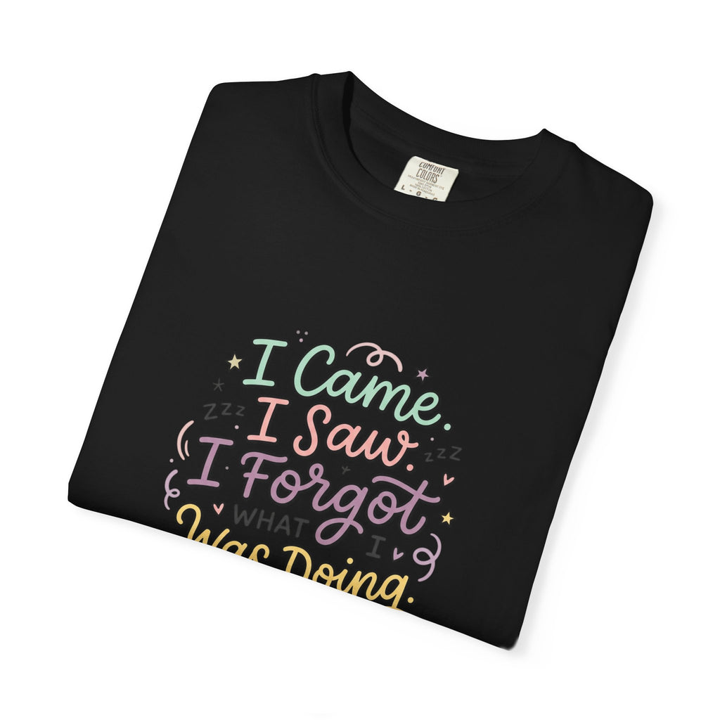 I Came I Saw I Forgot What I Was Doing T-Shirt | Funny Phrase Tee
