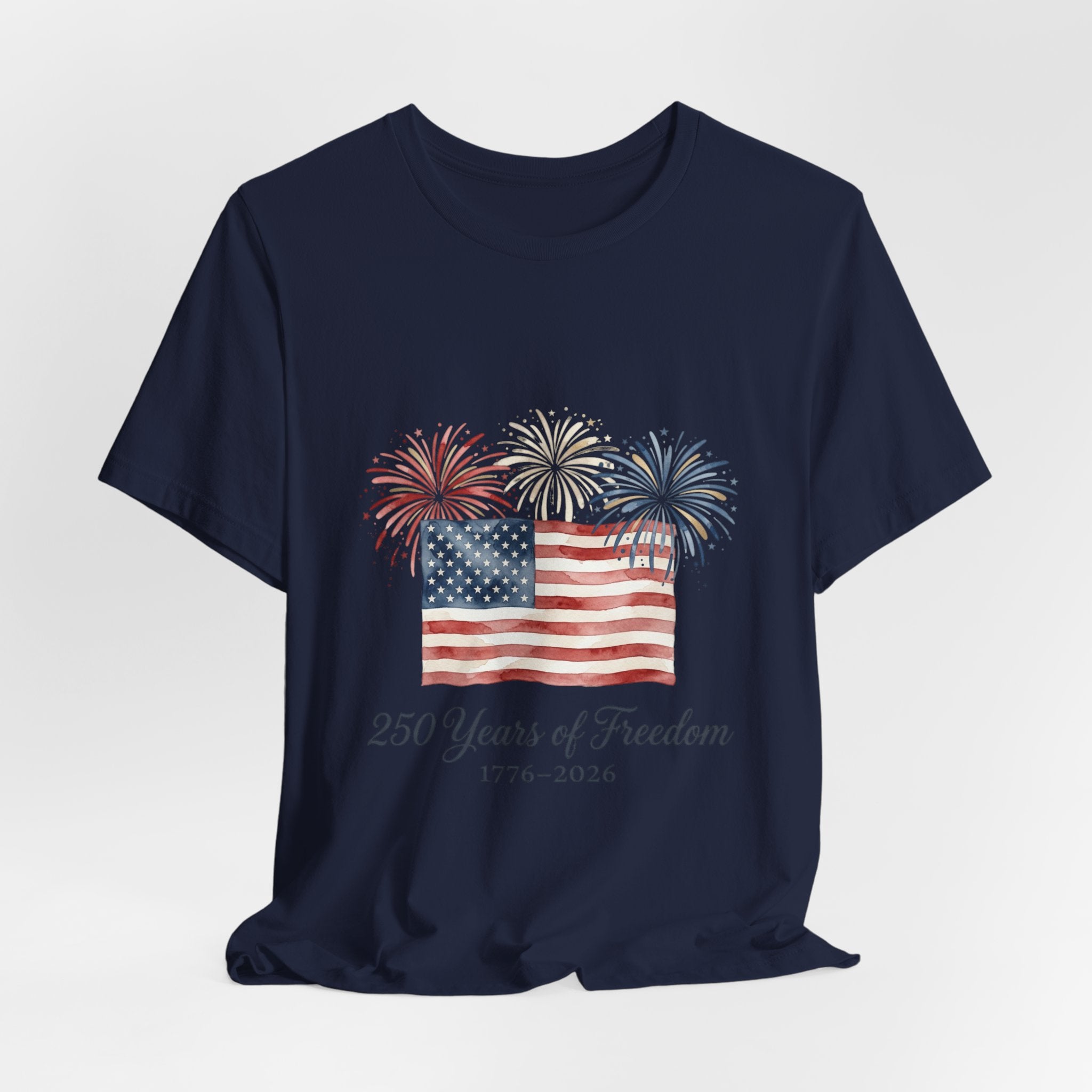 250 Years of Freedom T-Shirt | Faith-Based Patriotic July 4th, Vintage Americana