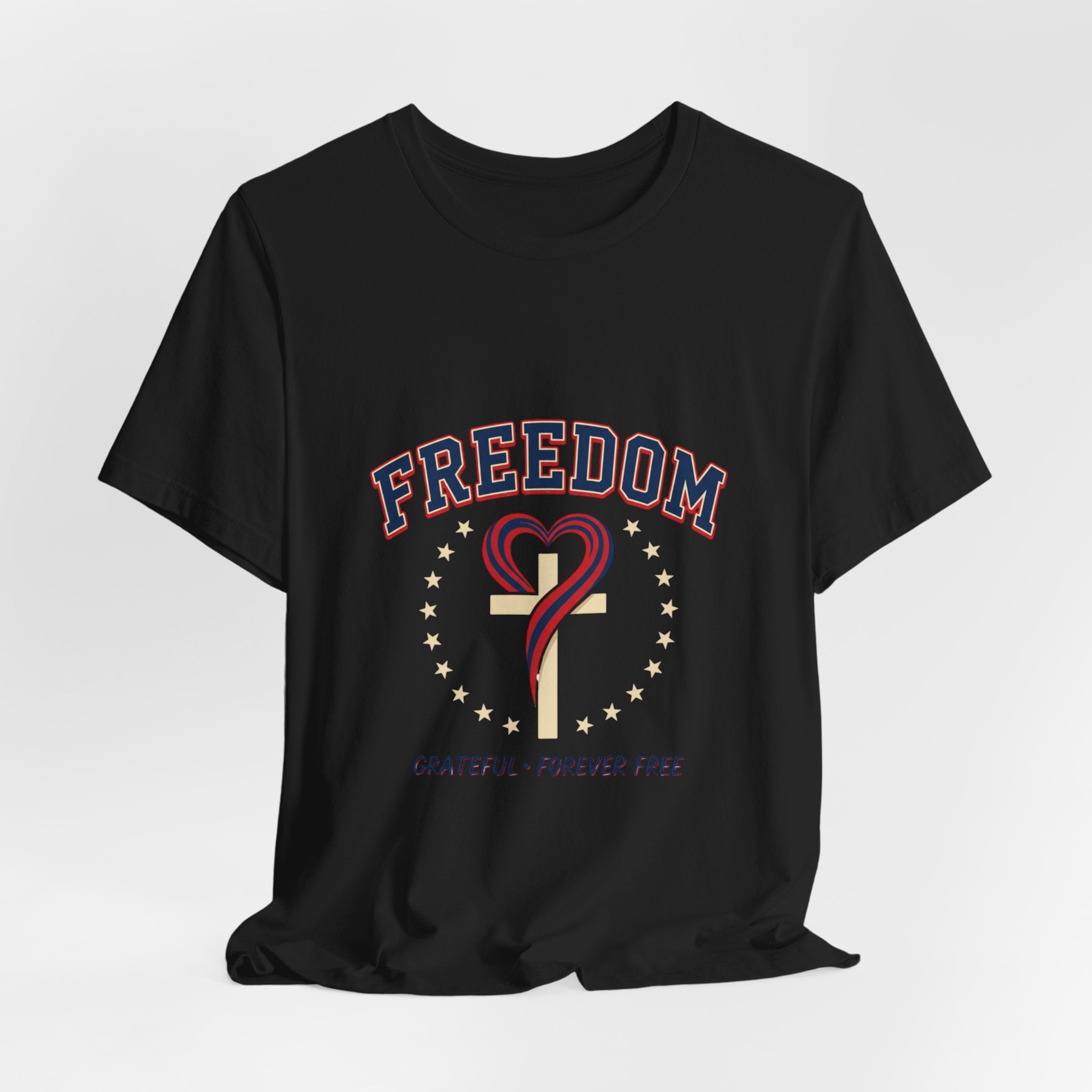 Freedom Heart Tee | faith-based patriotic, vintage Americana July 4th