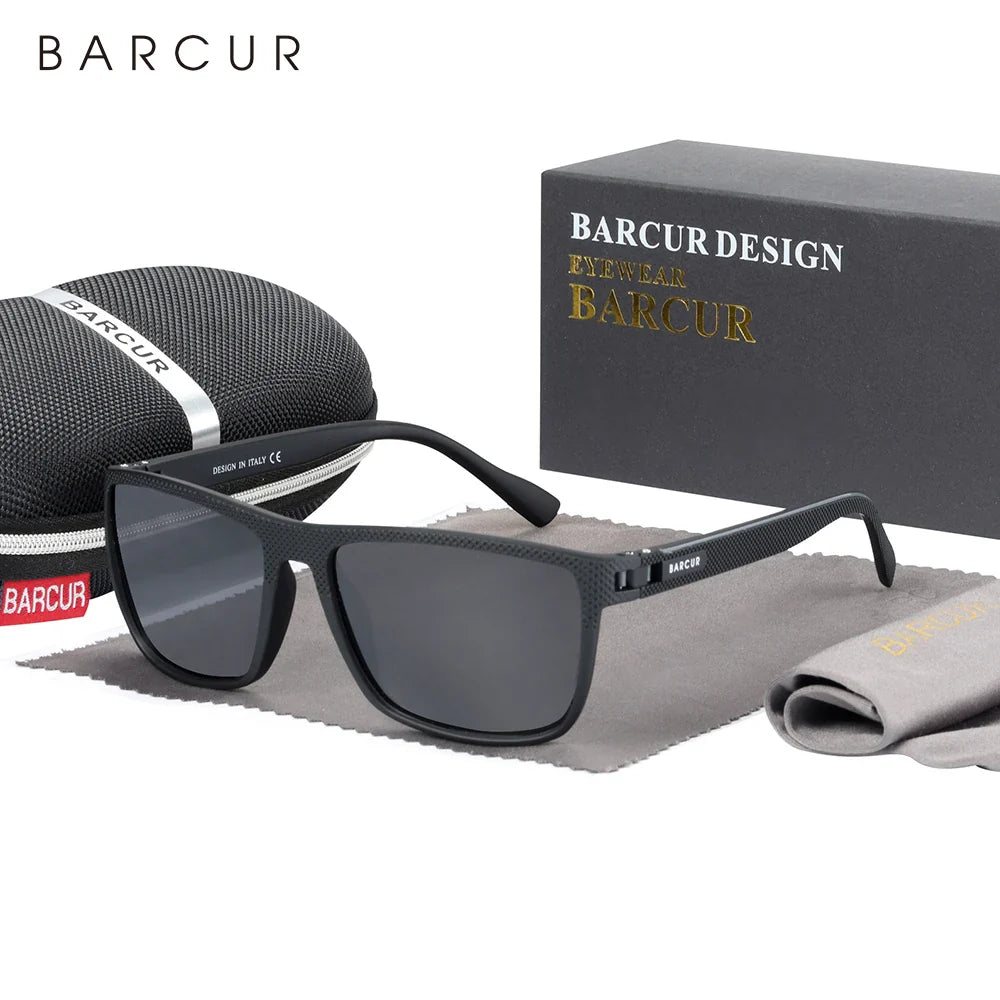 BARCUR Sports Polarized Sunglasses for Men Lightweight TR90