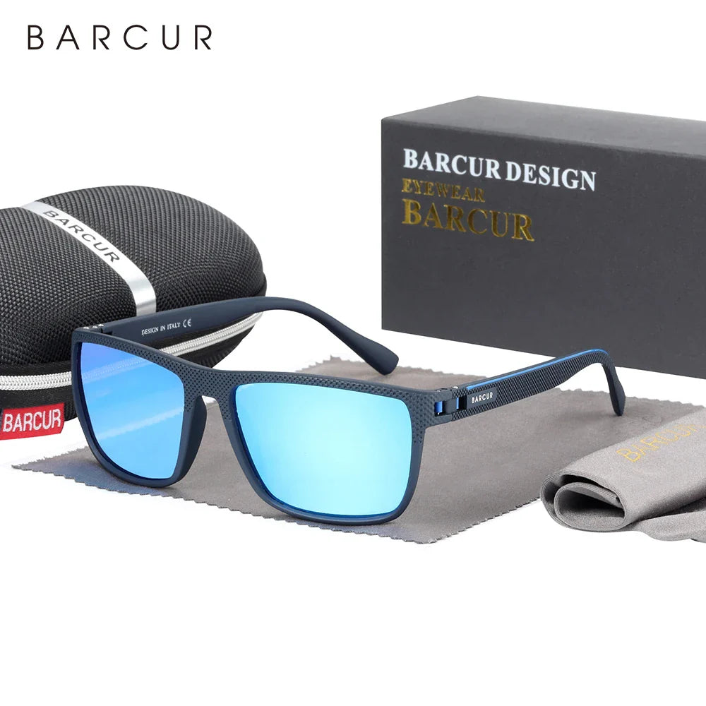 BARCUR Sports Polarized Sunglasses for Men Lightweight TR90