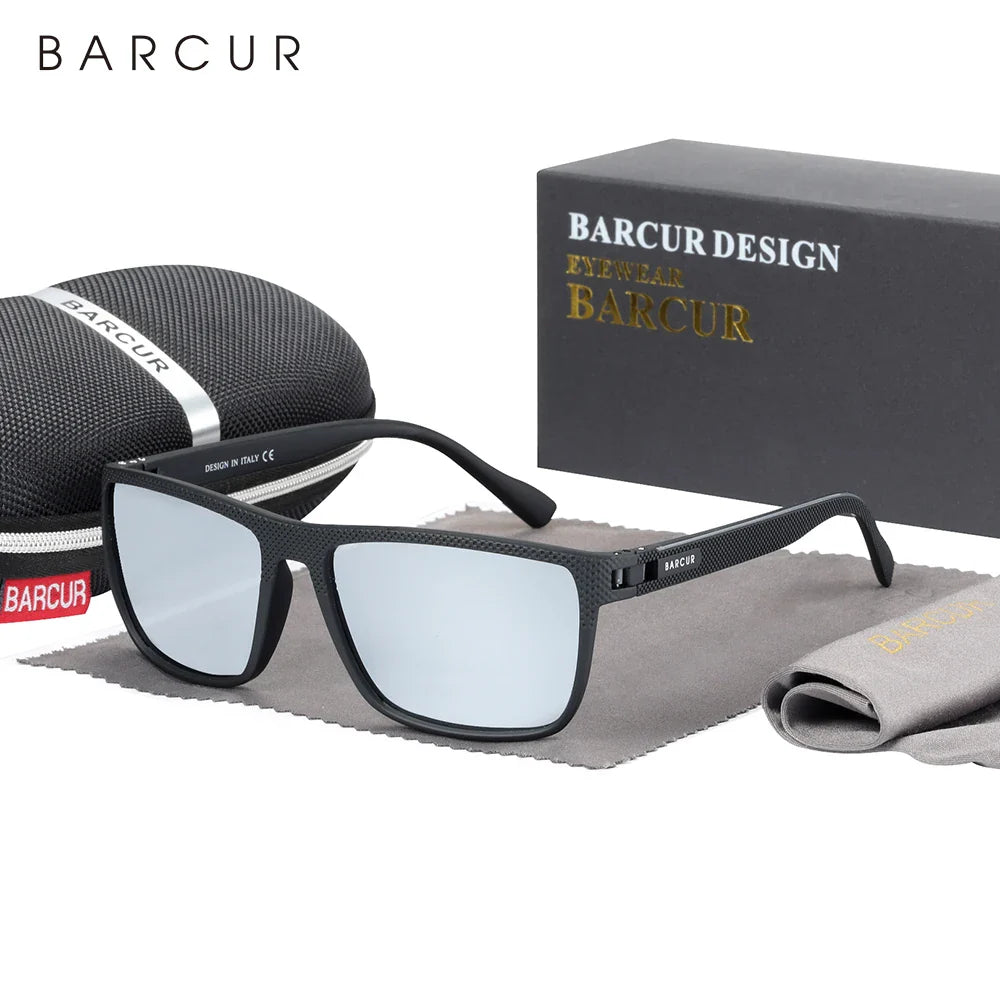 BARCUR Sports Polarized Sunglasses for Men Lightweight TR90