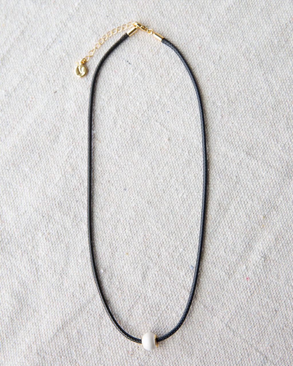 Pearl and Cord Necklace