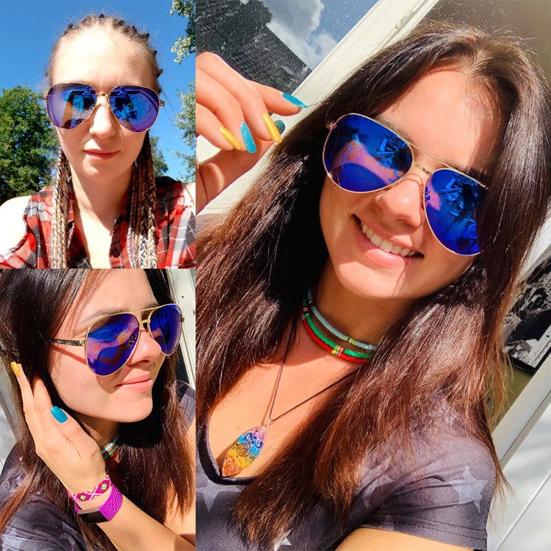 High Quality Pilot Sunglasses Women Polarized UV400 Sunglass