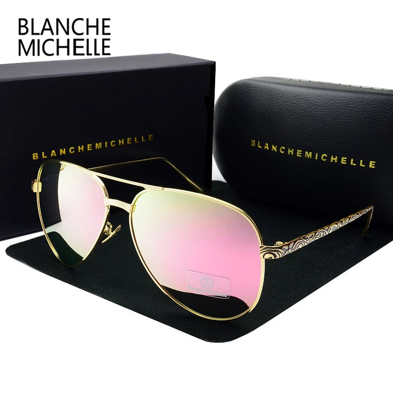 High Quality Pilot Sunglasses Women Polarized UV400 Sunglass