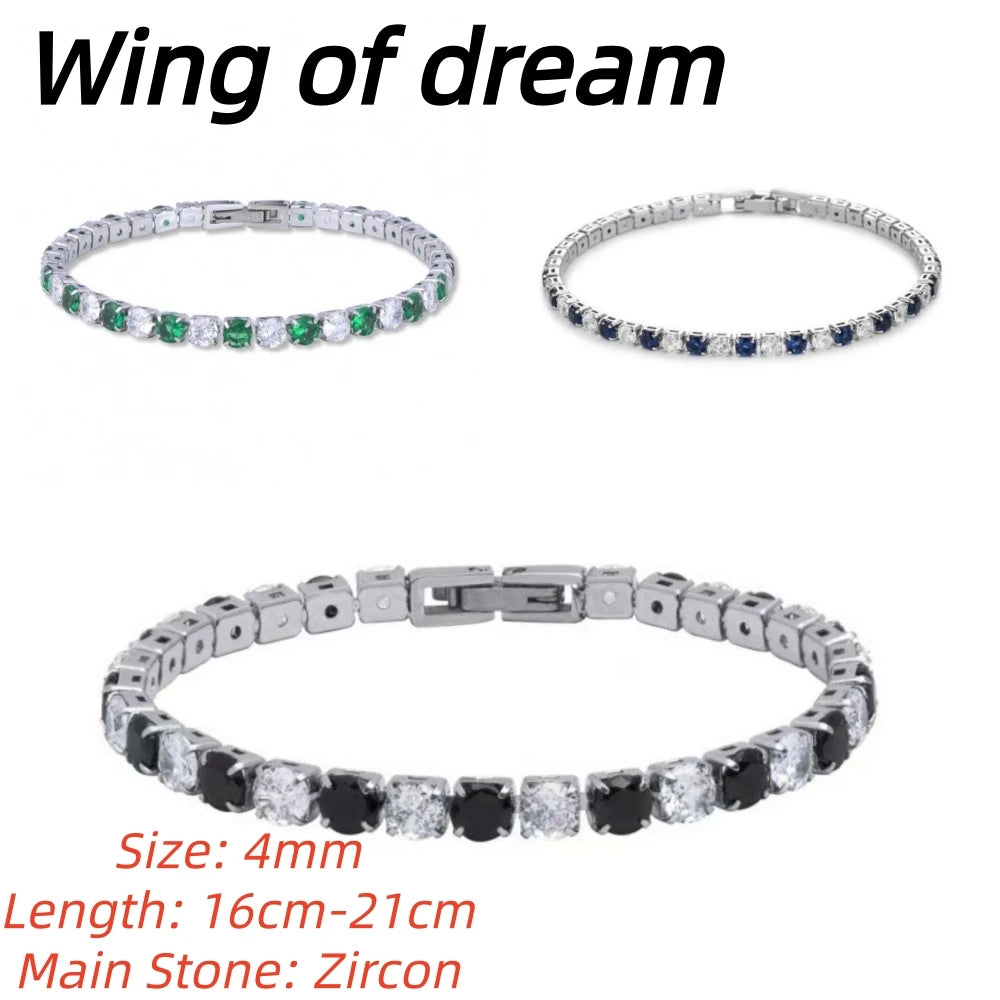 925 Sterling Silver Jewelry, 16cm-21cm Tennis Bracelet