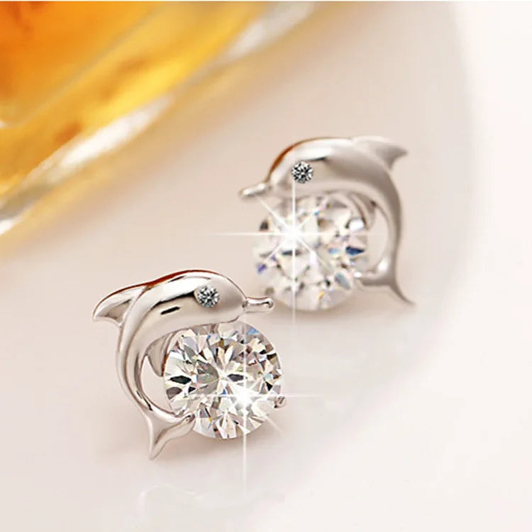 925 Sterling Silver Earrings AAA Zircon for Women