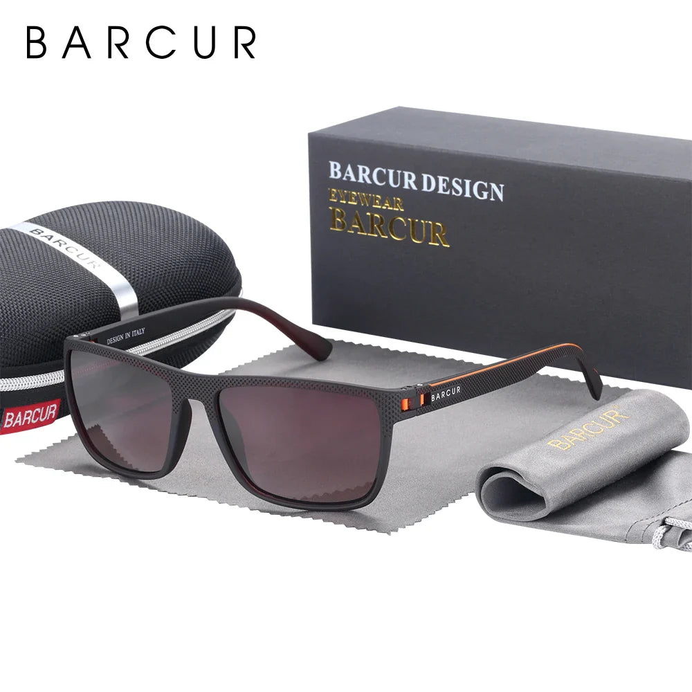 BARCUR Sports Polarized Sunglasses for Men Lightweight TR90
