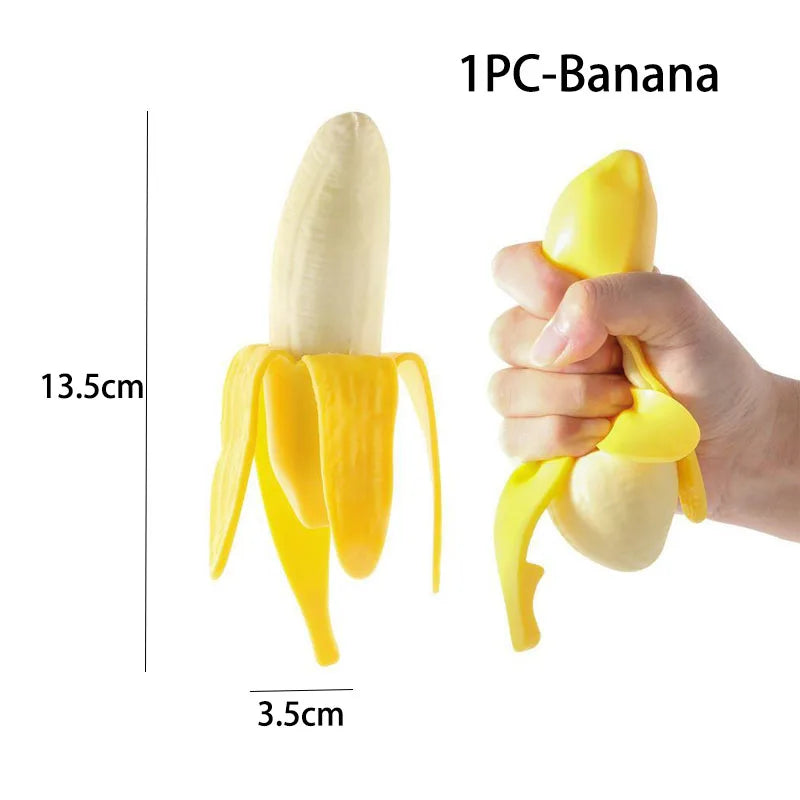 Fruit Squishy Toys Realistic Strawberry Dragon Fruit Peach Durian Mango Squeeze Ball Soft Fidget Stress Relief for Adults Kids