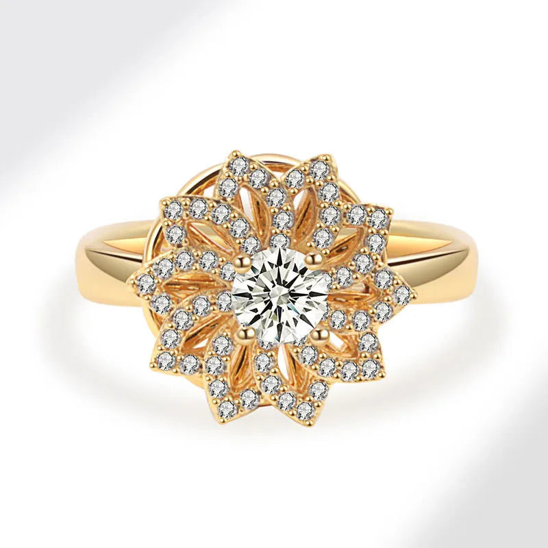 Fashion Fidget Spinner Ring For Women