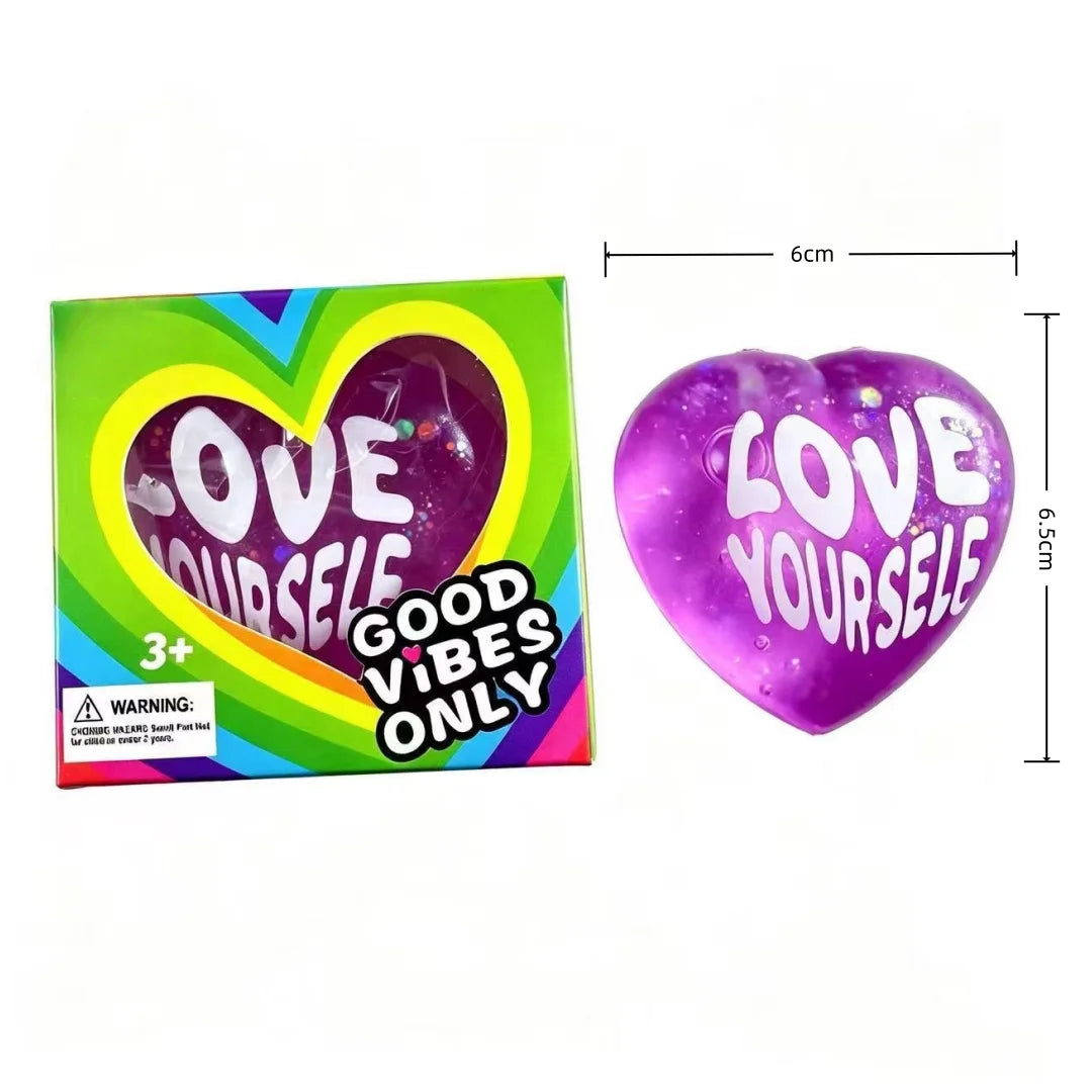 Heart-Shaped Squishy Toy, Soft and Comfortable