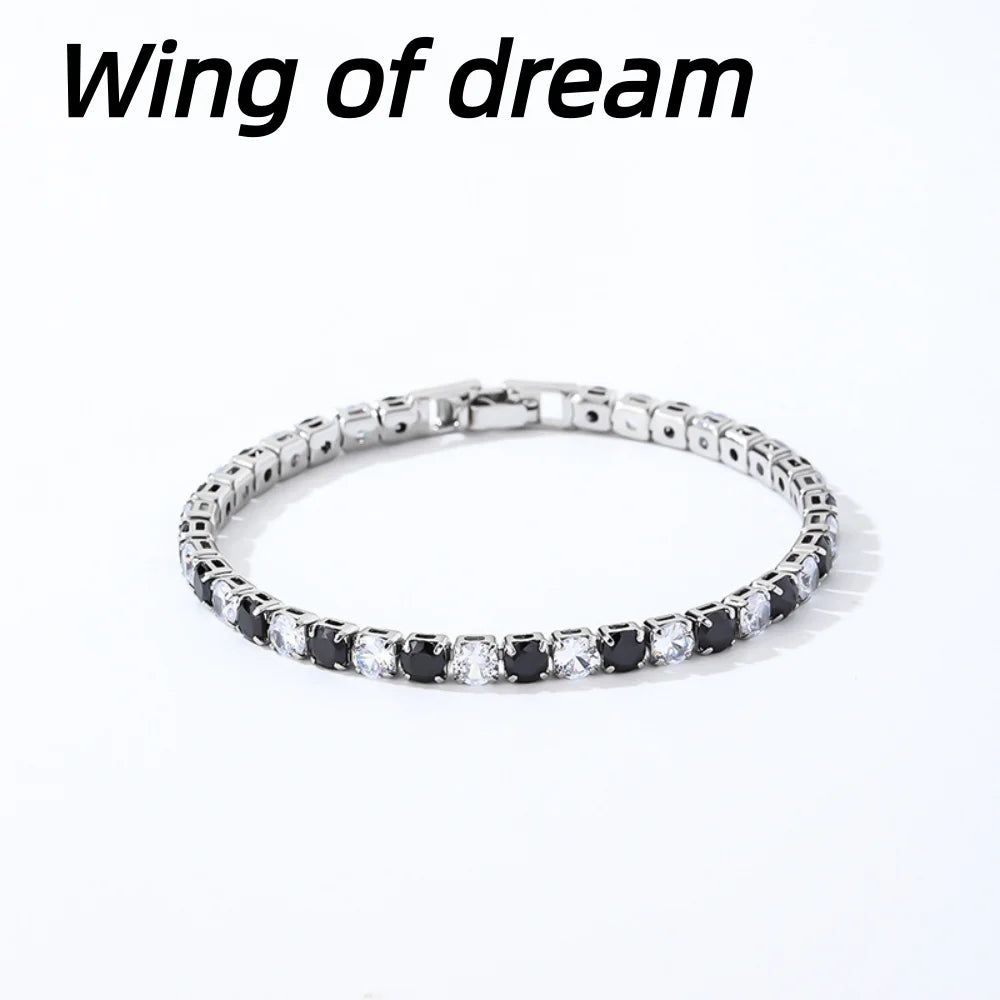 925 Sterling Silver Jewelry, 16cm-21cm Tennis Bracelet