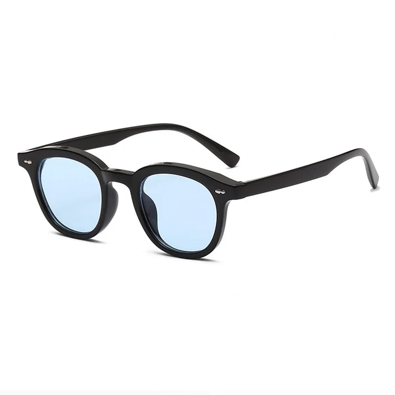SHAUNA Ins Popular Small Round Sunglasses Fashion Nail Glasses UV400