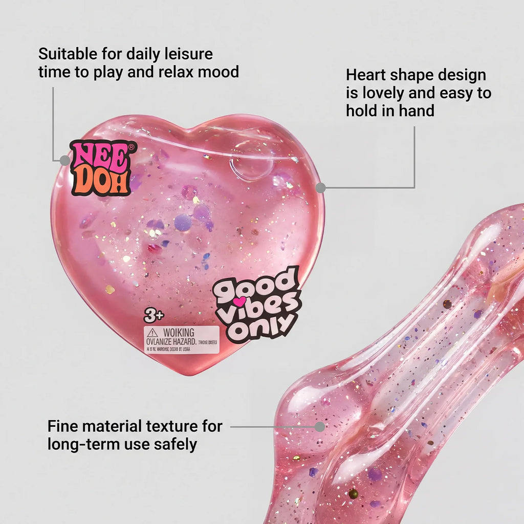 Heart-Shaped Squishy Toy, Soft and Comfortable