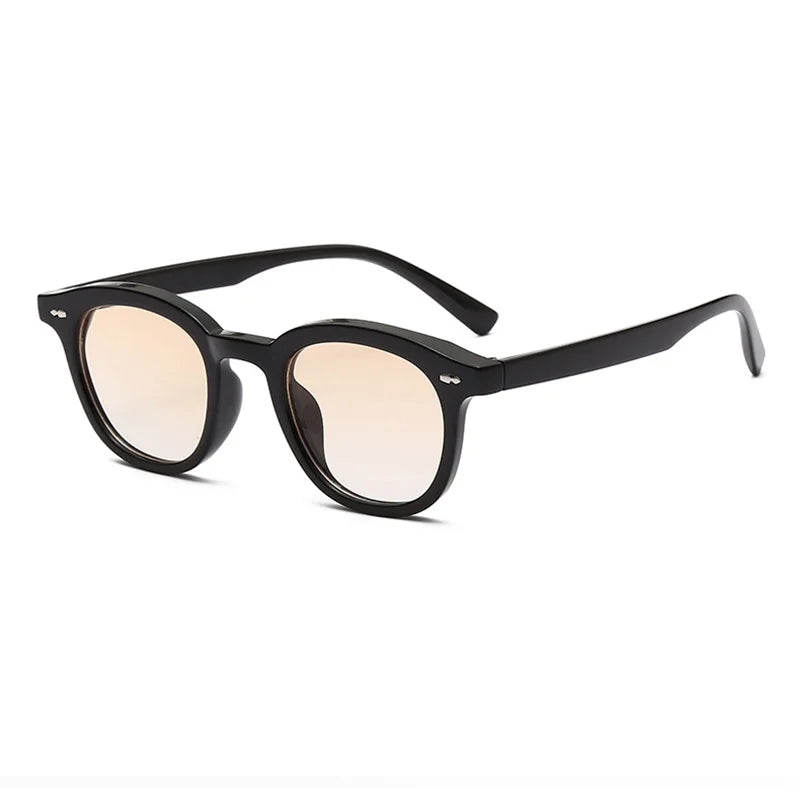 SHAUNA Ins Popular Small Round Sunglasses Fashion Nail Glasses UV400