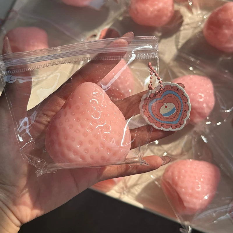 Strawberry Taba Squishy Fidget Toy - Slow Rebound