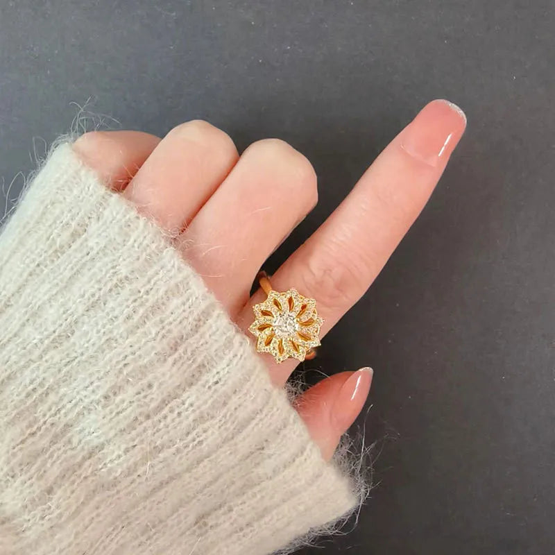 Fashion Fidget Spinner Ring For Women