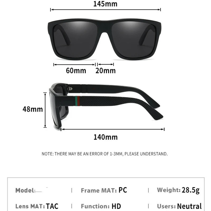 Fashion Oversized Polarized Sunglasses Men Women Luxury Driving