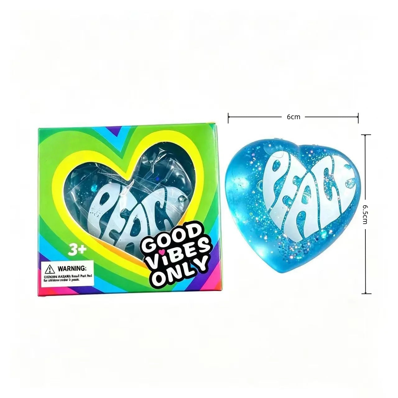 Heart-Shaped Squishy Toy, Soft and Comfortable
