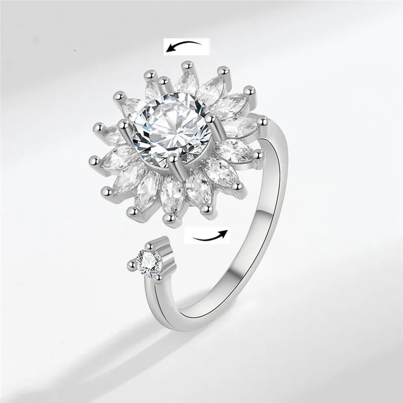 Fashion Fidget Spinner Ring For Women