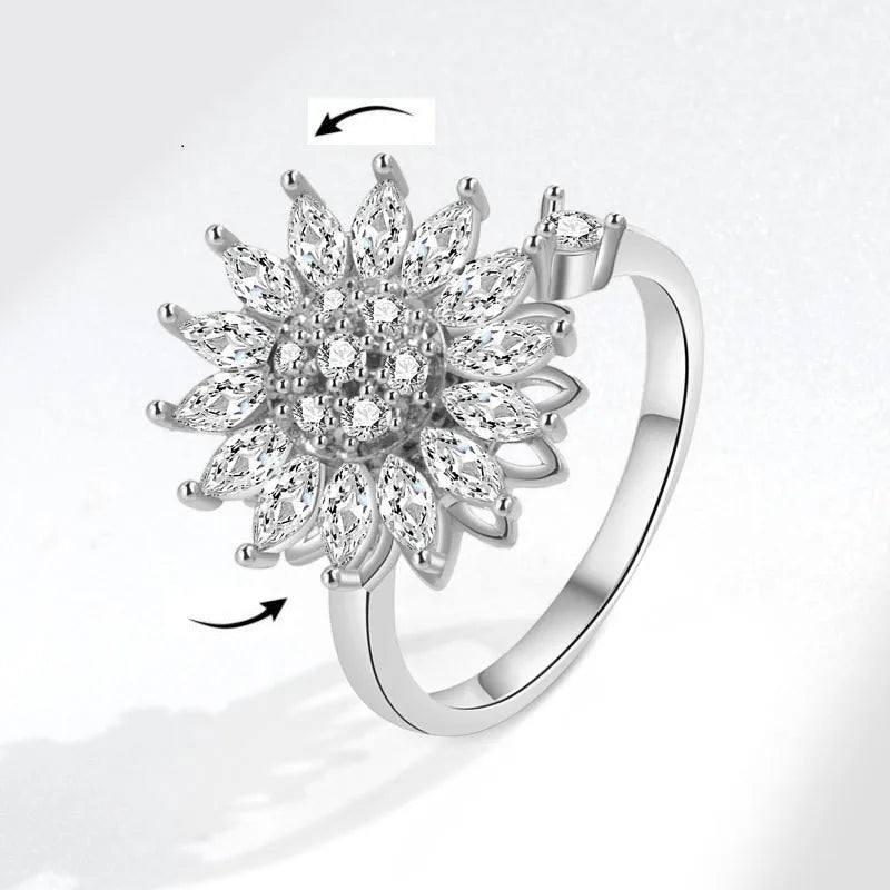 Fashion Fidget Spinner Ring For Women
