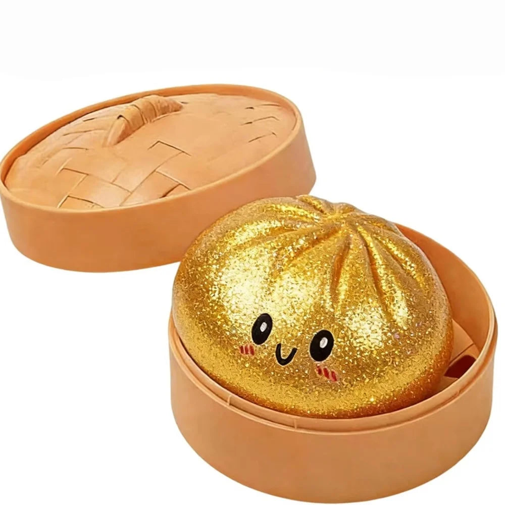 Glitter Dumpling Squishies Toys Pressure Ball Slow Rebound Soft Pinch