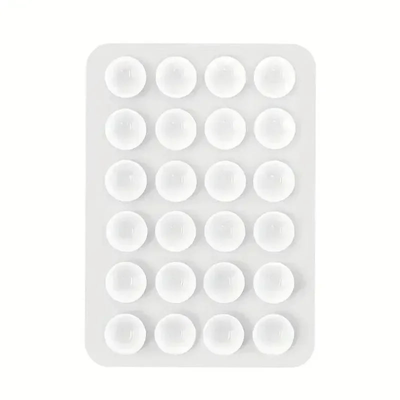 Silicone Suction Phone Holder Mat Multifunctional Suction Cup Wall Stand Square Anti-Slip Single-Sided Case Mount Back Sticker