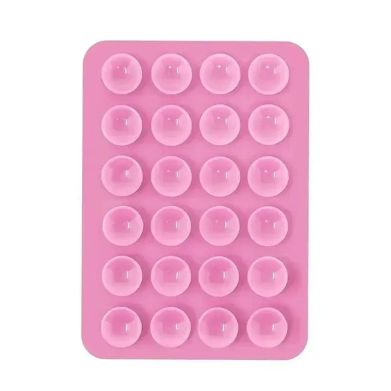 Silicone Suction Phone Holder Mat Multifunctional Suction Cup Wall Stand Square Anti-Slip Single-Sided Case Mount Back Sticker