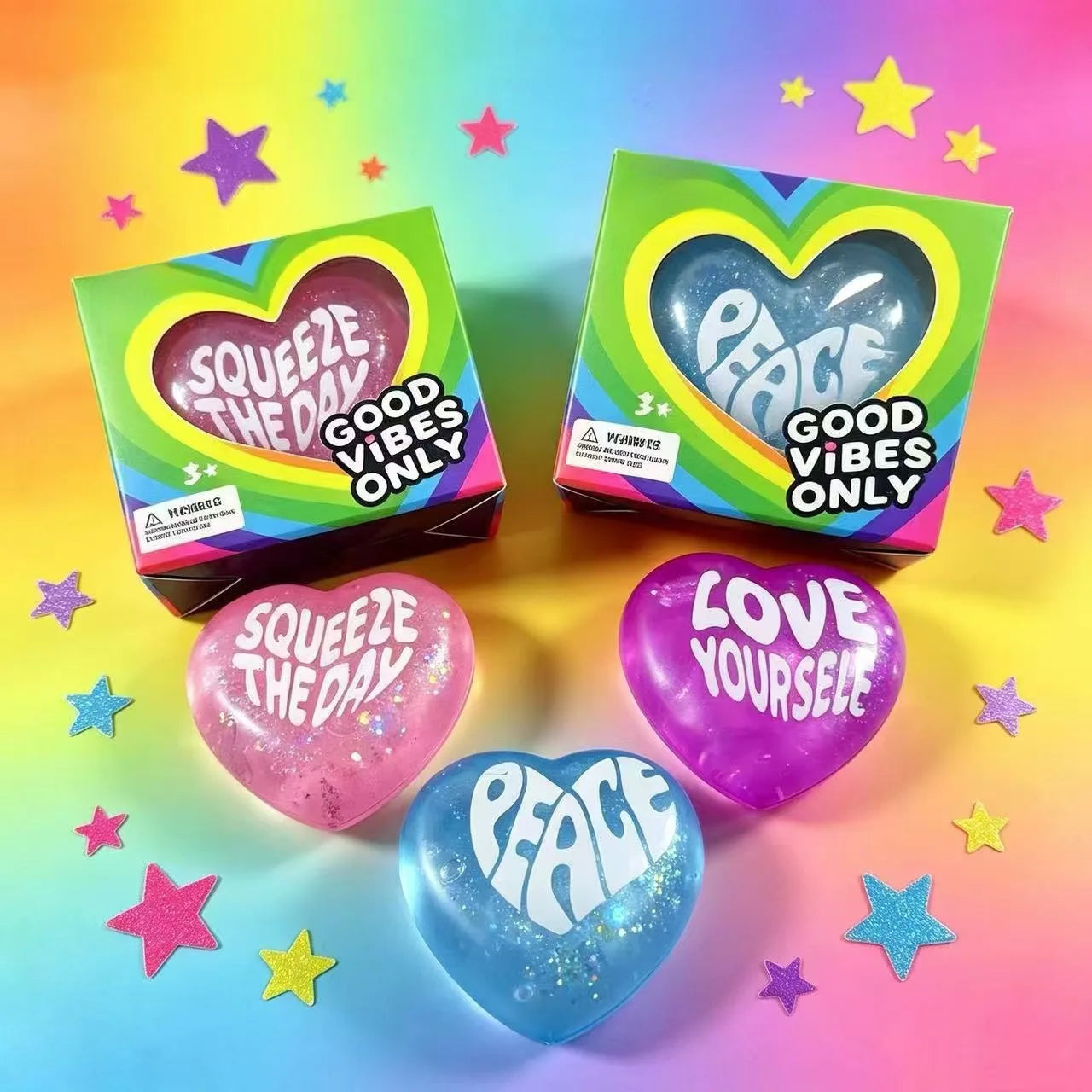 Heart-Shaped Squishy Toy, Soft and Comfortable