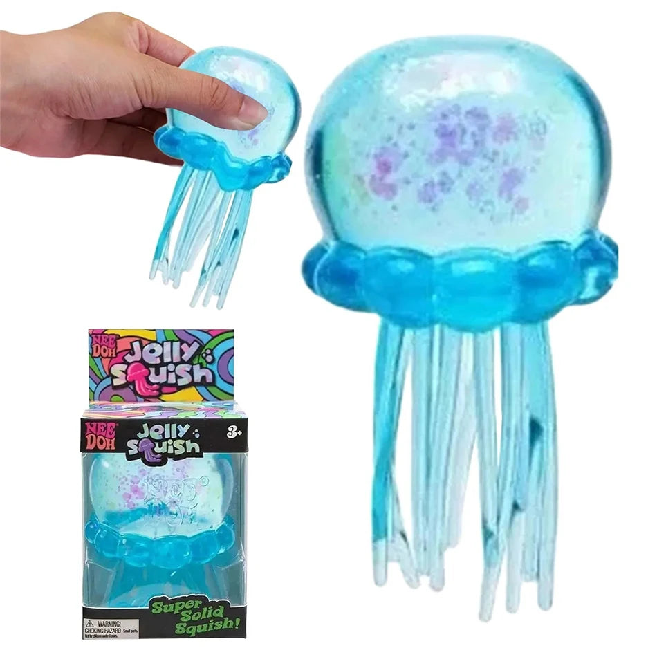 Confirmed Needoh Fuzz Ball Jellyfish Squishy Blind Box Series