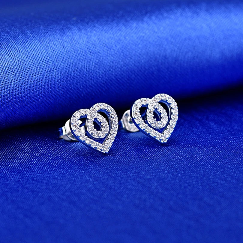 925 Sterling Silver Earrings AAA Zircon for Women